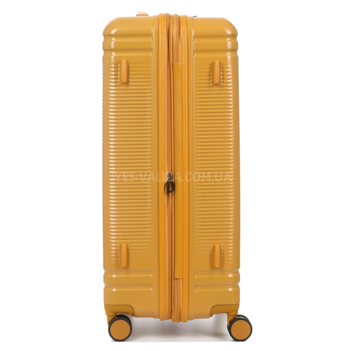 Валіза велика L полікарбонат жовта 75х51х31+5см/125л/4.45кг/Airtex 649, фото 5