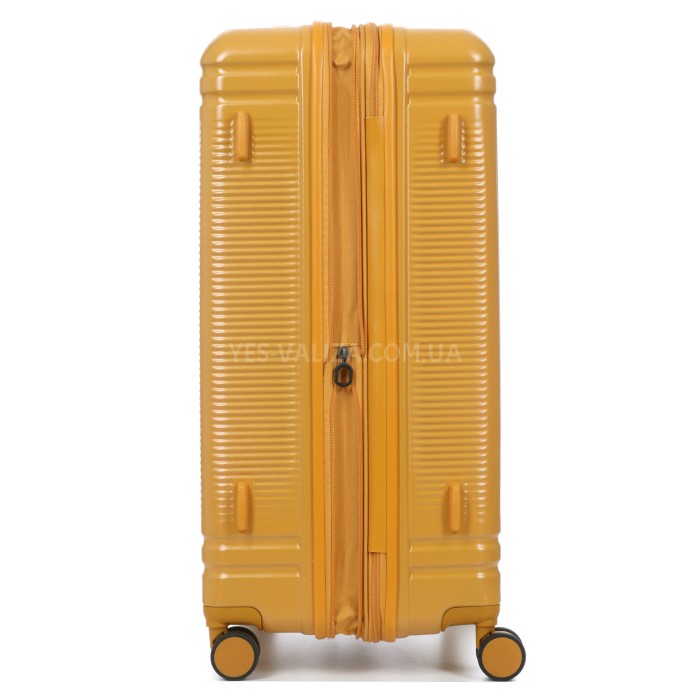 Валіза велика L полікарбонат жовта 75х51х31+5см/125л/4.45кг/Airtex 649, фото 6