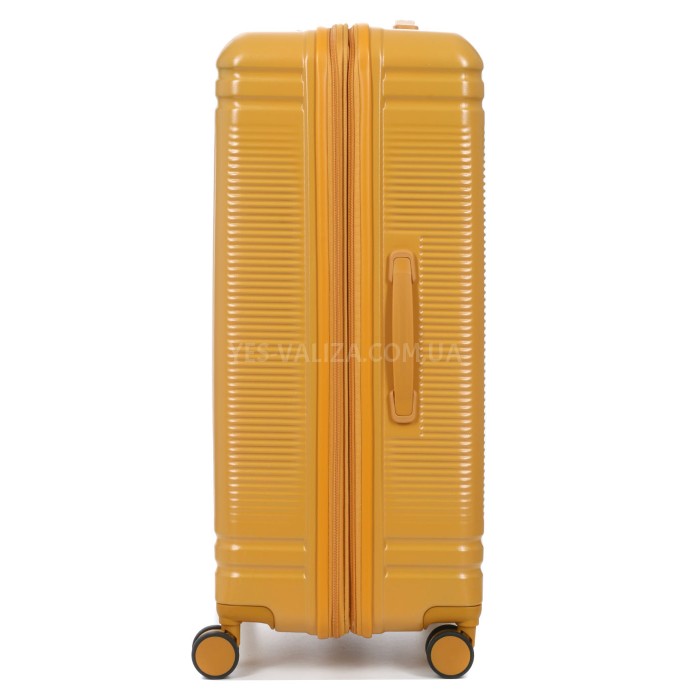 Валіза велика L полікарбонат жовта 75х51х31+5см/125л/4.45кг/Airtex 649, фото 7