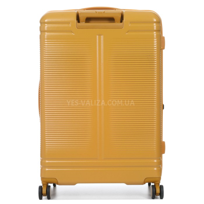 Валіза велика L полікарбонат жовта 75х51х31+5см/125л/4.45кг/Airtex 649, фото 4