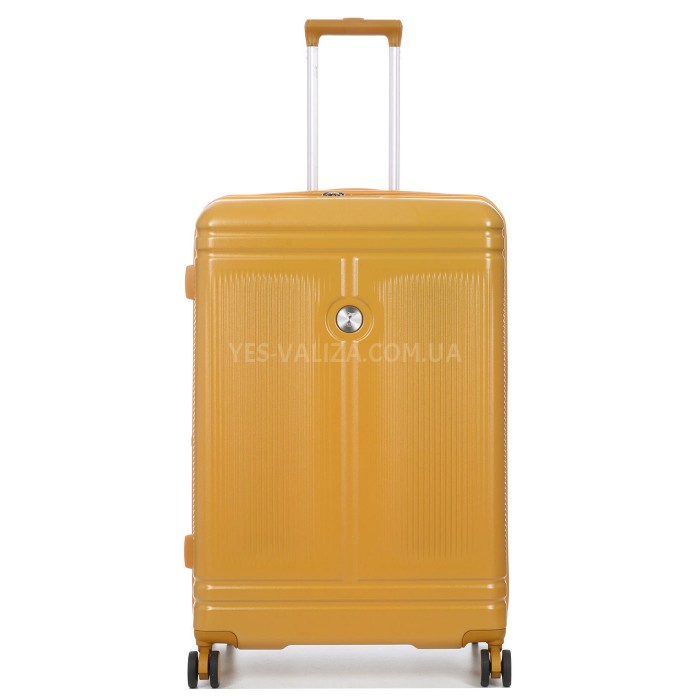 Валіза велика L полікарбонат жовта 75х51х31+5см/125л/4.45кг/Airtex 649, фото 2