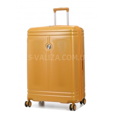 Валіза велика L полікарбонат жовта 75х51х31+5см/125л/4.45кг/Airtex 649