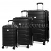 Набір валіз Франція (L M S-3шт) чорний/Worldline 626, фото 11