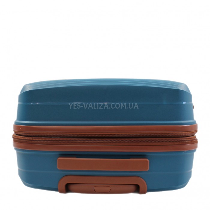 Чемодан малый S полипропилен синий 55х37х23+5/48л/2.9кг/Worldline 293, фото 5