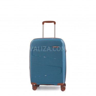 Валіза мала S поліпропілен синій 55х37х23+5см/48л/2.9кг/Worldline 293