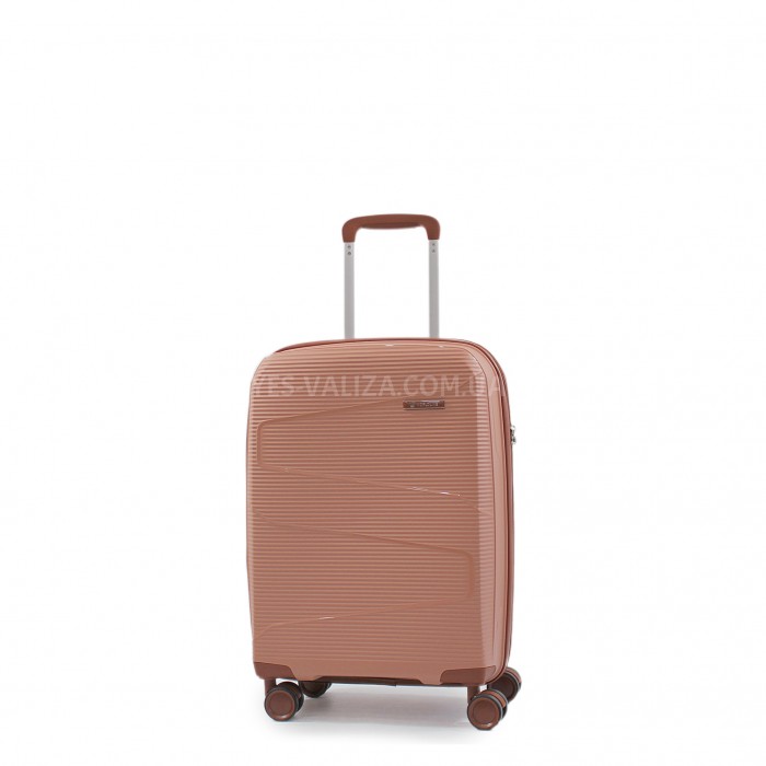 Валіза мала S поліпропілен пудра 55х37х23+5см/48л/2.9кг/Worldline 293, фото 1