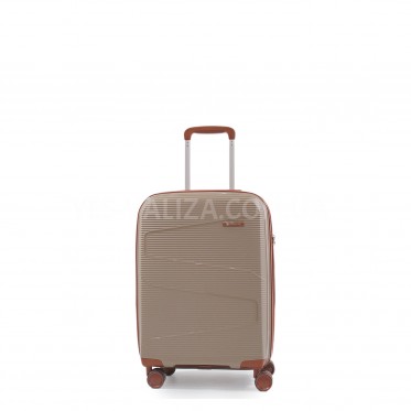 Валіза мала S поліпропілен шампань 55х37х23+5/48л/2.9кг/Worldline 293