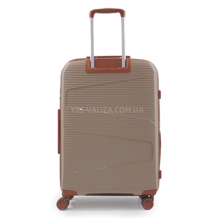 Чемодан средний М полипропилен шамп 66х44х28+5/80л/3.6кг/Worldline 293, фото 3