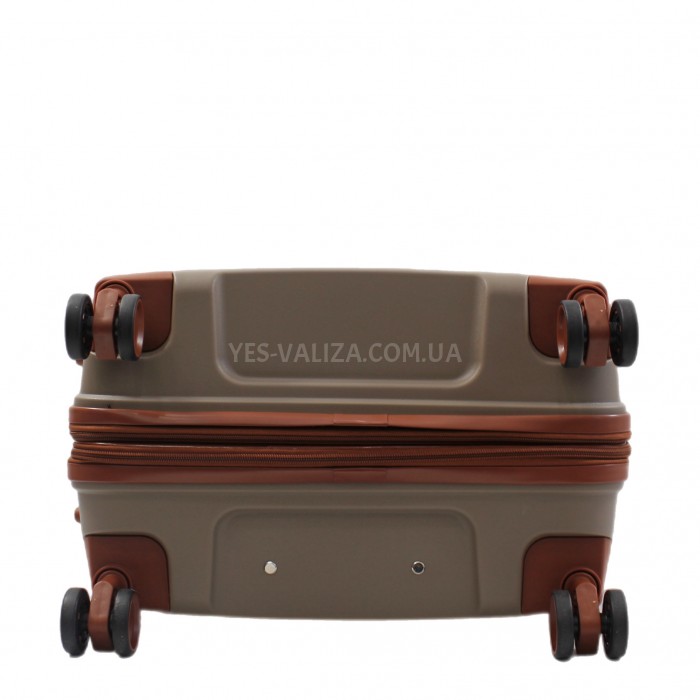 Валіза середня М поліпропілен шамп. 66х44х28+5/80л/3.6кг/Worldline 293, фото 8