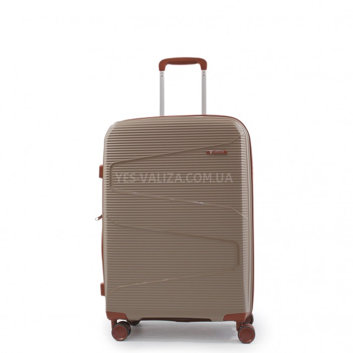 Валіза середня М поліпропілен шамп. 66х44х28+5/80л/3.6кг/Worldline 293, фото 1