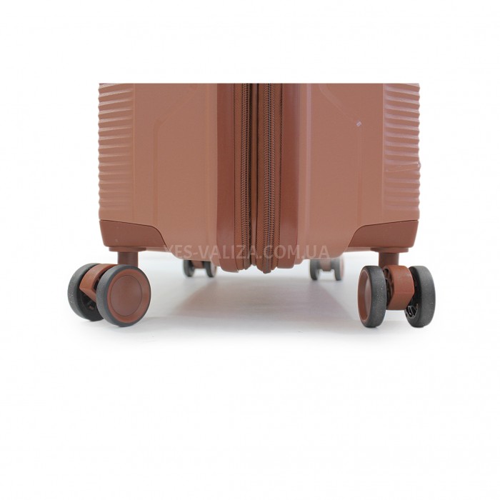 Чемодан средний М полипропилен пудра 66х44х28+5/80л/3.6кг/Worldline293, фото 8