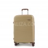 Валіза середня М поліпропілен беж 66х44х28+5см/80л/3.6кг/Worldline 293, фото 10