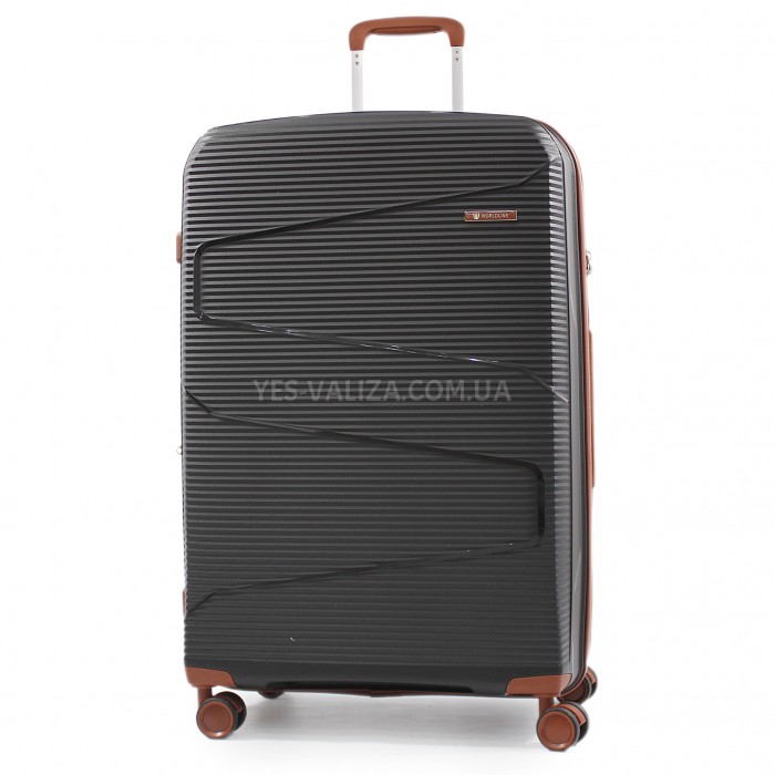 Набір валіз Франція (L M S-3шт) поліпропілен чорний Worldline 293, фото 4