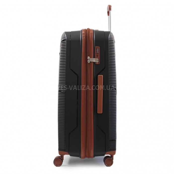 Набір валіз Франція (L M S-3шт) поліпропілен чорний Worldline 293, фото 2