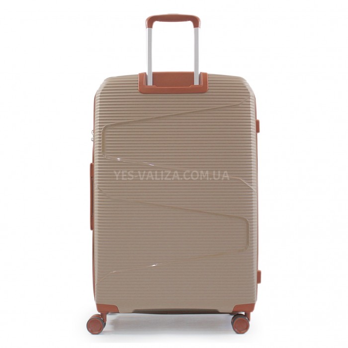 Набор чемоданов Франция (L M S-3шт) полипропилен шампань/Worldline 293, фото 4