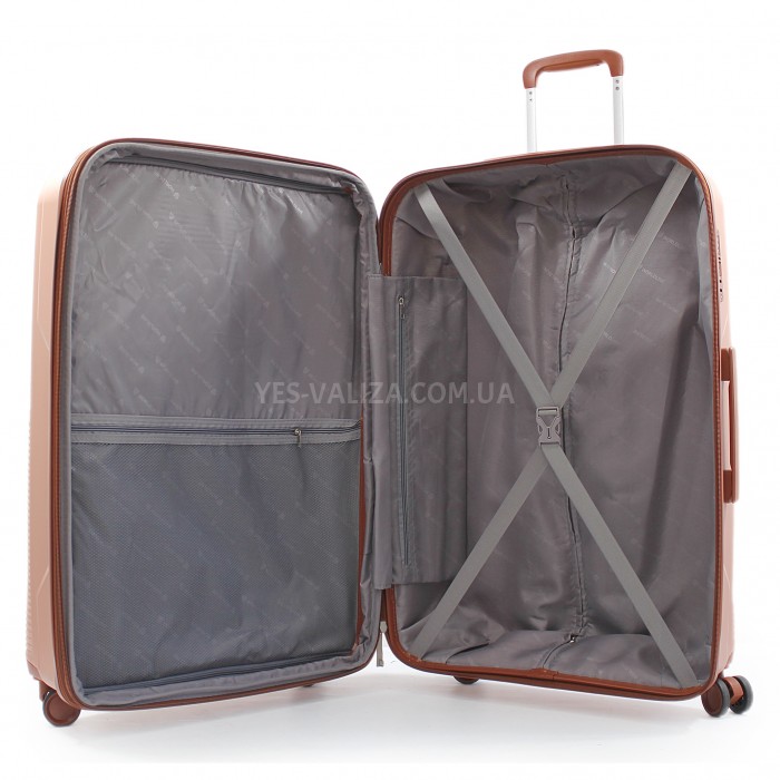 Набір валіз Франція (L M S-3шт) поліпропілен пудра/Worldline 293, фото 7