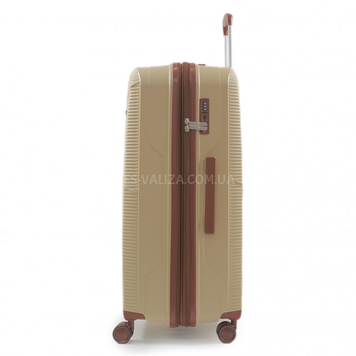 Набір валіз Франція (L M S-3шт) поліпропілен бежевий/Worldline 293, фото 4