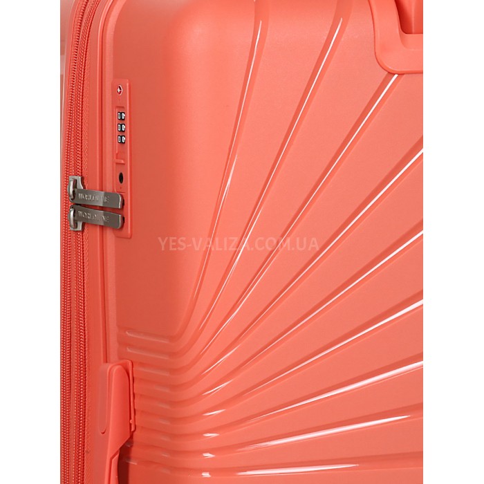 Набор чемоданов Франция (L M S-3шт) полипропилен оранж/Worldline 287, фото 11