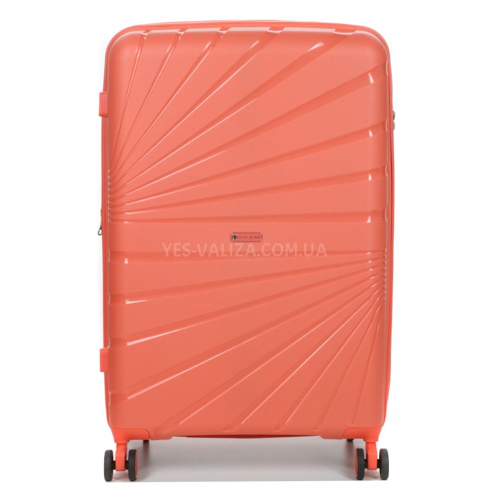 Набор чемоданов Франция (L M S-3шт) полипропилен оранж/Worldline 287, фото 5