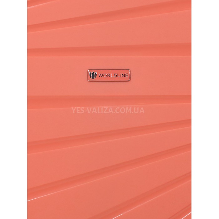 Набор чемоданов Франция (L M S-3шт) полипропилен оранж/Worldline 287, фото 10