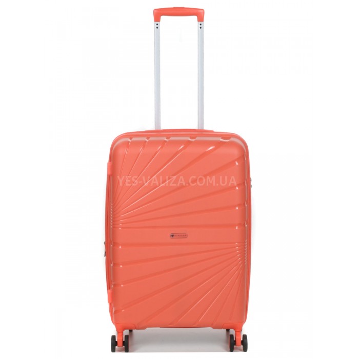 Набір валіз Франція (L M S-3шт) поліпропілен оранж Worldline 287, фото 3