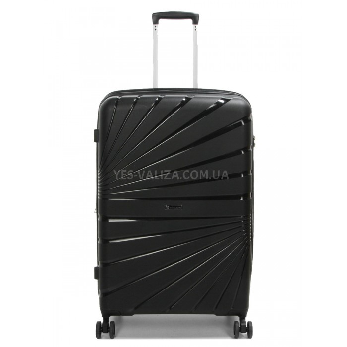 Набор чемоданов Франция (L M S-3шт) полипропилен чёрный/Worldline 287, фото 3