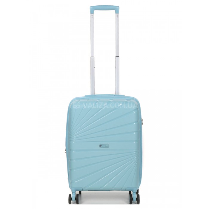 Набор чемоданов Франция (L M S-3шт) полипропилен голубой/Worldline 287, фото 2