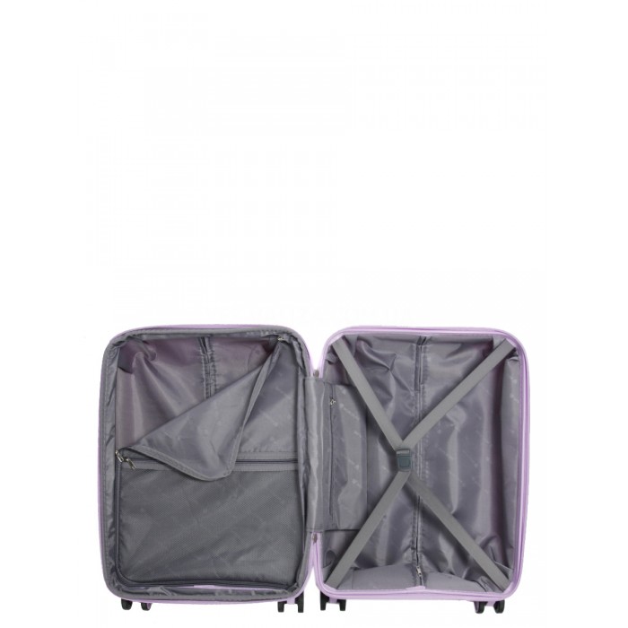 Набір валіз Франція (L M S-3шт) поліпропілен бузок Worldline 287, фото 10