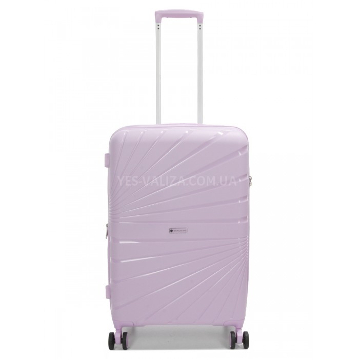 Набор чемоданов Франция (L M S-3шт) полипропилен сирень/Worldline 287, фото 4