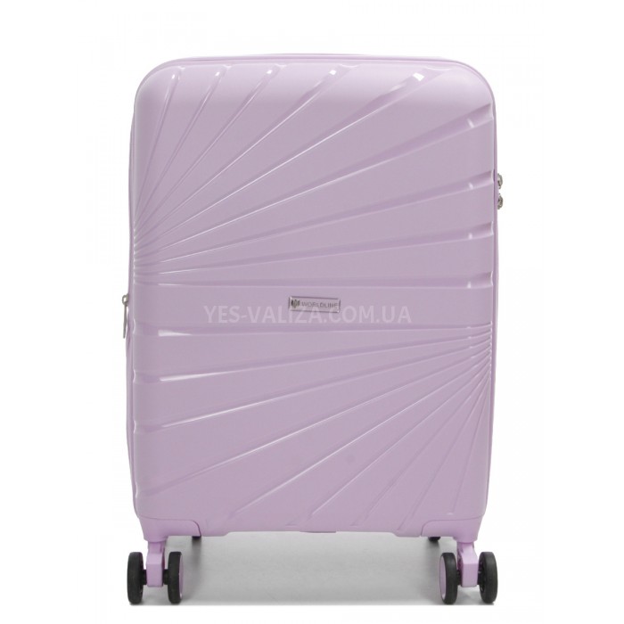 Набір валіз Франція (L M S-3шт) поліпропілен бузок Worldline 287, фото 6