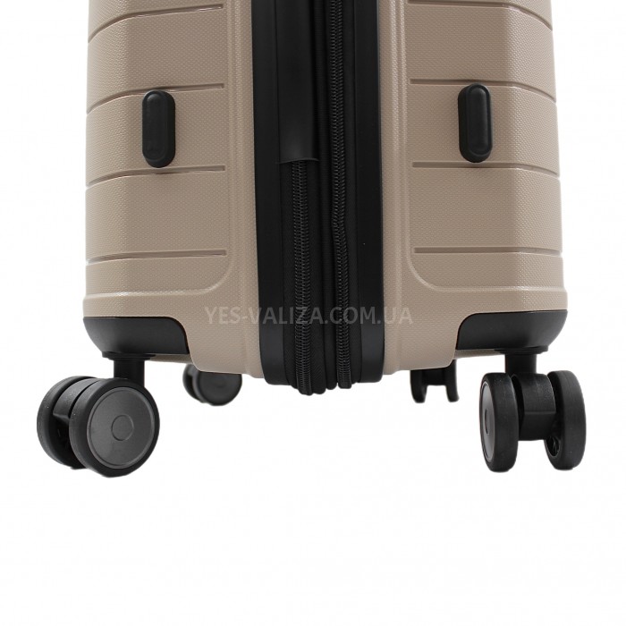 Валіза середня M поліпропілен беж 67х45х26+5/82л/3.8кг/Snowball 39403, фото 8