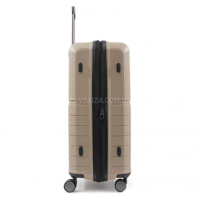 Чемодан средний M полипропилен беж 67х45х26+5/82л/3.8кг/Snowball 39403, фото 5