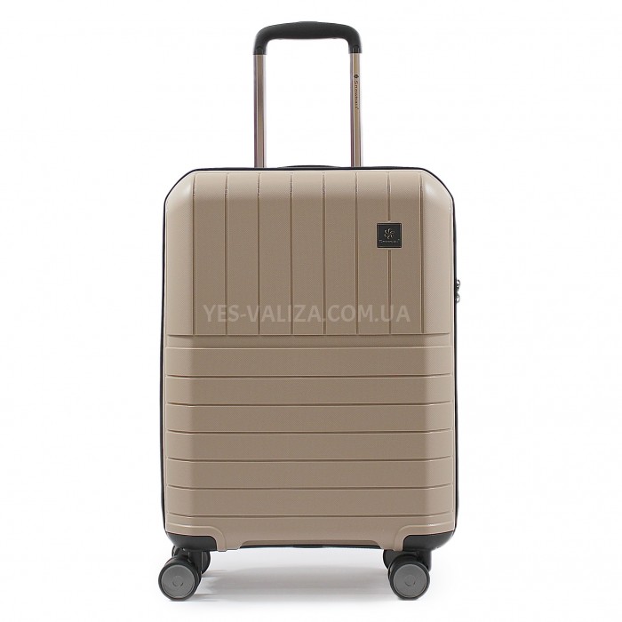 Валіза мала S поліпропілен беж. 55х38х22см/40л/2.6кг/Snowball 39403, фото 1