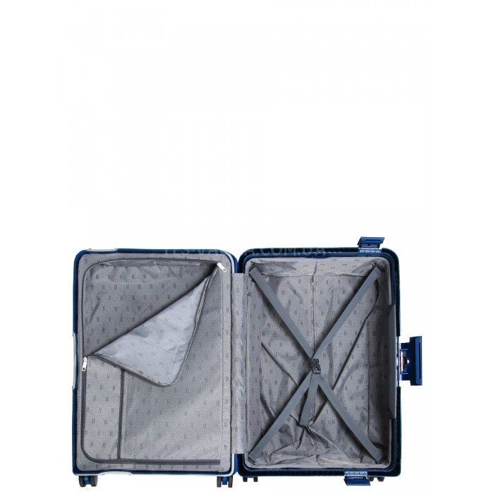 Валіза середня M поліпропілен синій 68х47х27см/76л/4.6кг/Airtex 645, фото 13