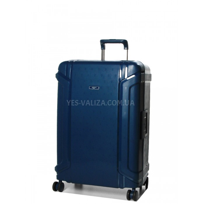 Валіза середня M поліпропілен синій 68х47х27см/76л/4.6кг/Airtex 645, фото 1