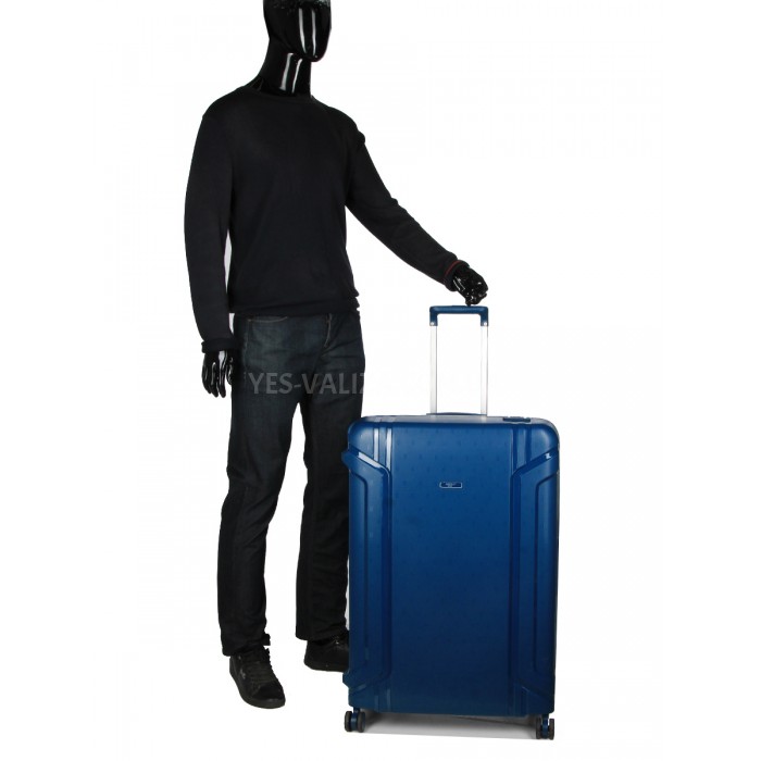 Чемодан большой L полипропилен синий 78х53х31см/101л/5.9кг/Airtex 645, фото 13