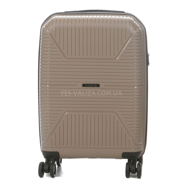 Валіза мала S поліпропілен шампань 55х37х22см/38л/2.7кг/Worldline 291, фото 3