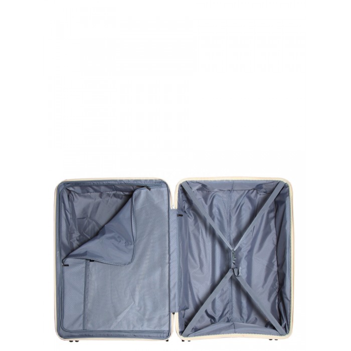 Чемодан большой L полипропилен молоко 77х53х30+5см/114л/5кг/Airtex 639, фото 10