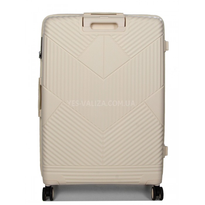 Валіза велика L поліпропілен молоко 77х53х30(+5)см/114л/5кг/Airtex 639, фото 3