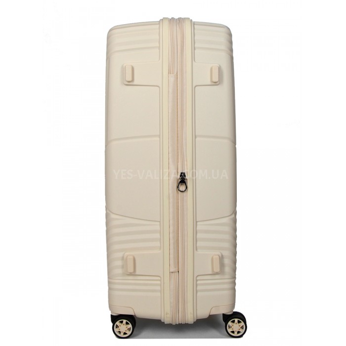 Валіза велика L поліпропілен молоко 77х53х30(+5)см/114л/5кг/Airtex 639, фото 4