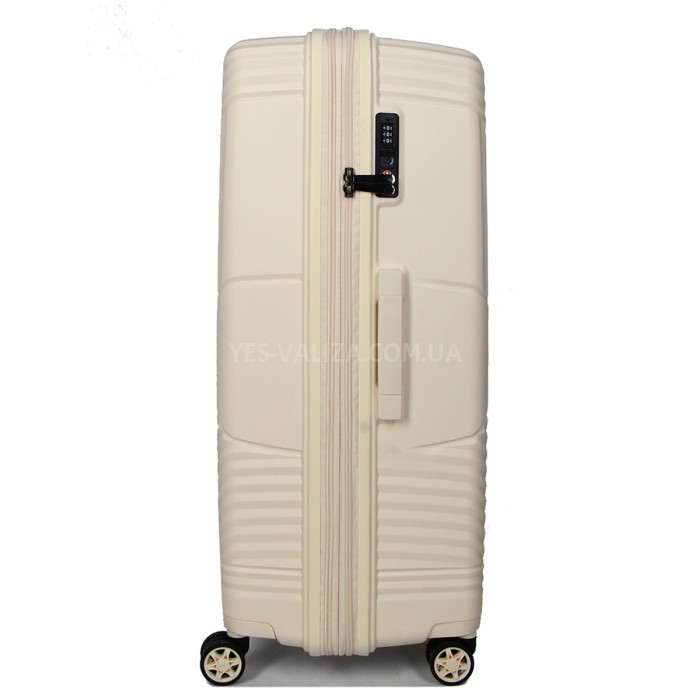 Валіза велика L поліпропілен молоко 77х53х30(+5)см/114л/5кг/Airtex 639, фото 5