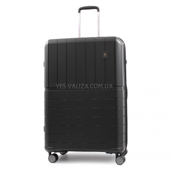 Набор чемоданов Франция (L M S-3шт) полипропилен чёрный/Snowball 39403, фото 2