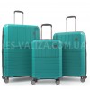 Набор чемоданов Франция (L M S-3шт) полипропилен зелёный/Snowbal 39403, фото 11