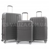 Набор чемоданов Франция (L M S-3шт) полипропилен серый/Snowball 39403, фото 12