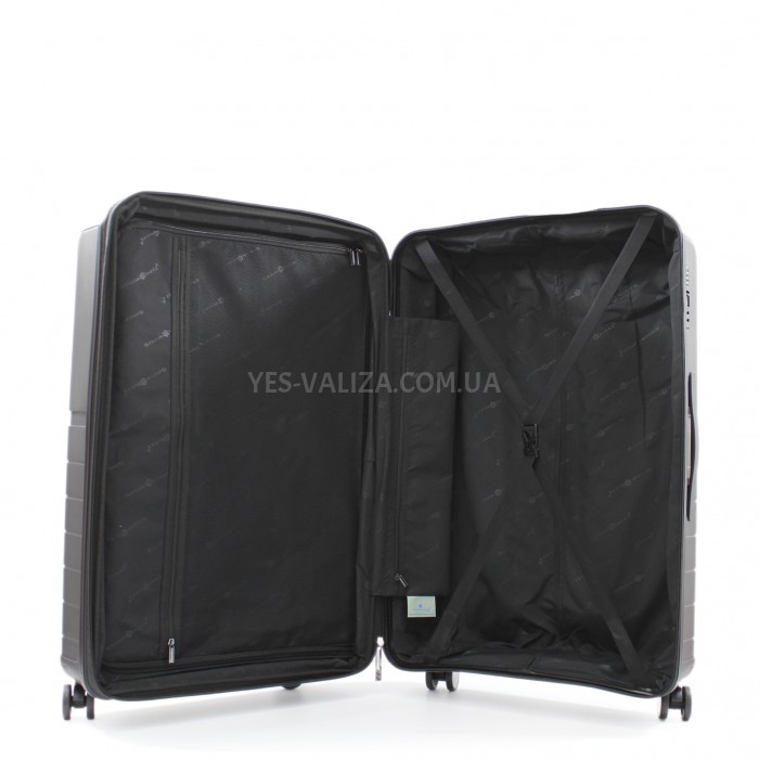 Валіза велика L поліпропілен чорна 78x52x31+5/131л/4.7кг/Snowbal 39403, фото 6