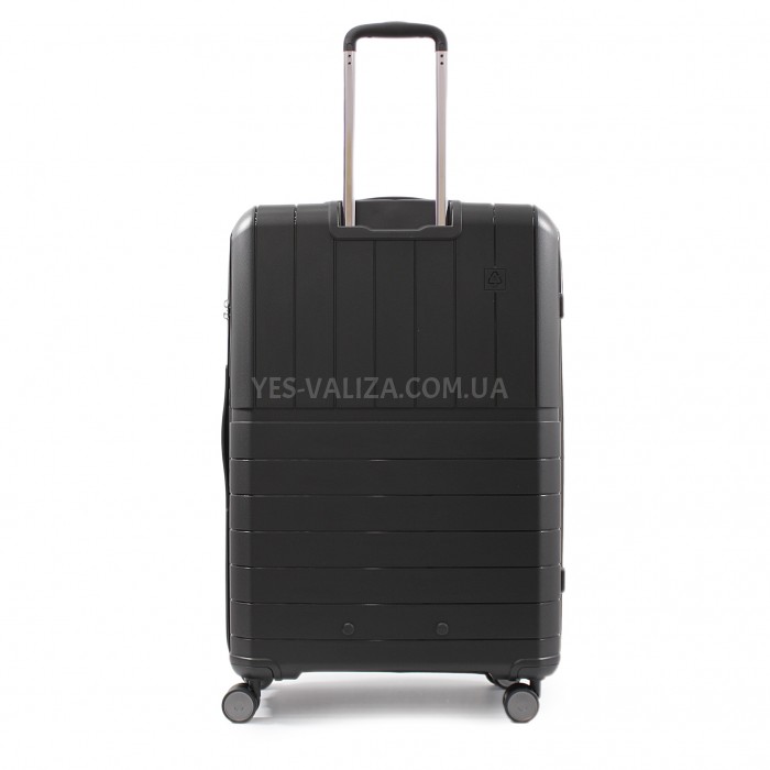 Чемодан большой L полипропилен чёрый78x52x31+5/131л/4.7кг/Snowbal39403, фото 2