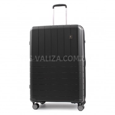 Валіза велика L поліпропілен чорна 78x52x31+5/131л/4.7кг/Snowbal 39403