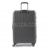 Чемодан большой L полипропилен серый78x52x31+5/131л/4.7кг/Snowbal39403, фото 13