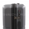 Валіза середня M поліпропілен сіра 67х45х26+5/82л/3.8кг/Snowball 39403, фото 19