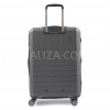 Чемодан средний M полипропилен серый 67х45х26+5/82л/3.8кг/Snowbal39403, фото 13